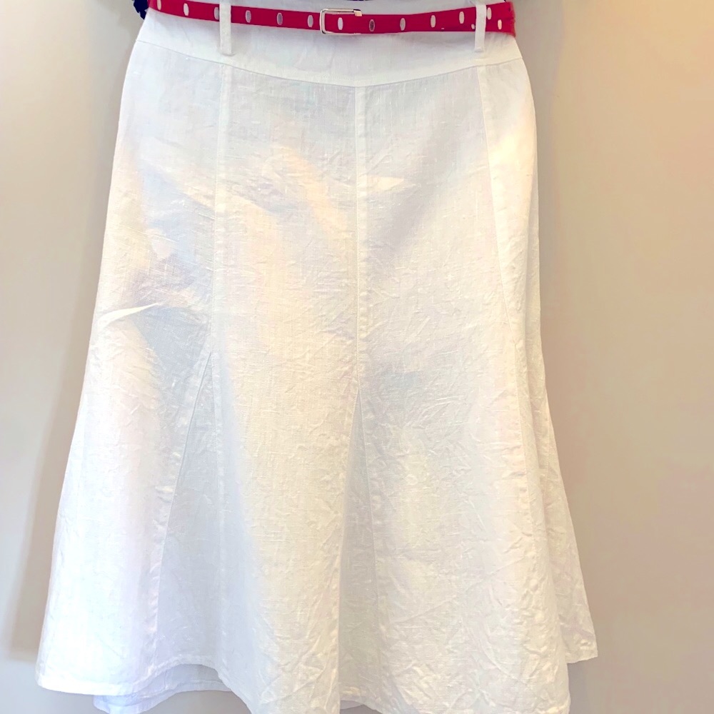 100% Linen Skirt Sz 38